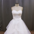 Organza Pleats Drop Waist Wedding Dresses